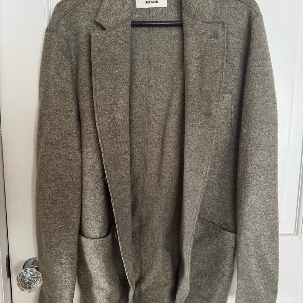 Buck Mason Gray Military Field Jacket Medium